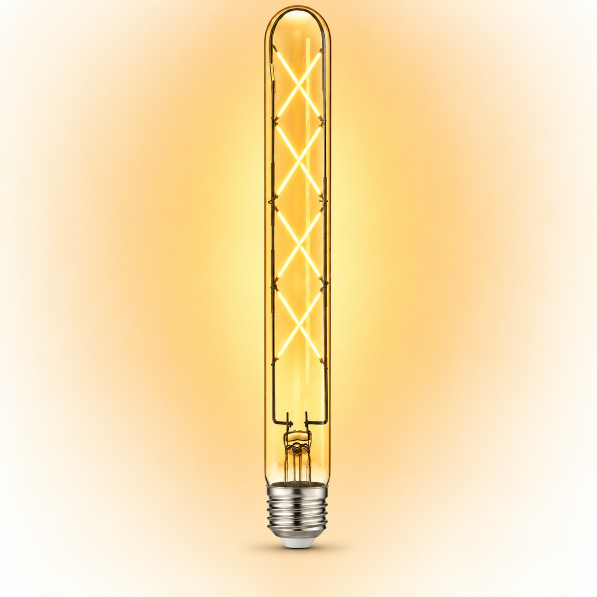 Heka T30 Rustik Çubuk LED Ampul 8W E27 2500K Sarı Işık ERD-38 (10'lu Paket)