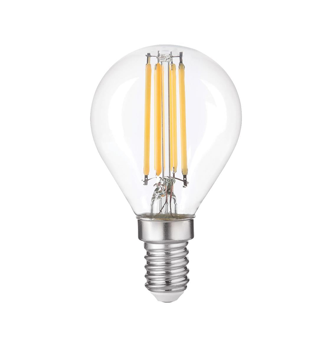 Heka E14 G45 Şeffaf Cam LED Ampul 6W 3000K Gün Işığı ERD-44 3'lü