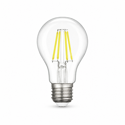Heka A60 Şeffaf Cam Filament LED Ampul 7W E27 6500K Beyaz Işık ERD-312