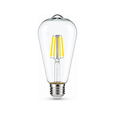 Heka ST64 Şeffaf Cam LED Ampul 7W E27 6500K Beyaz Işık ERD-320