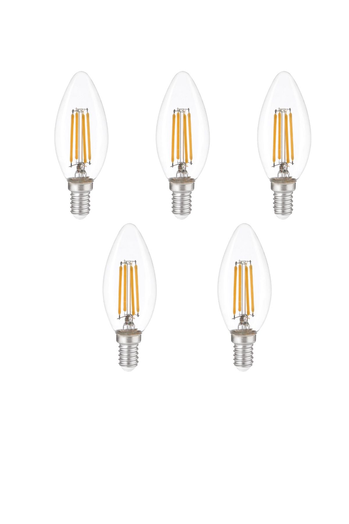 E14 220V 6W 4000K Filament LED Ampul 5'li ERD-282