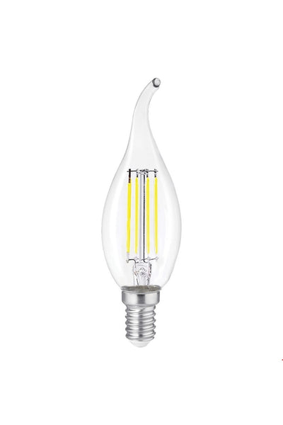 HEKA T35 Şeffaf Cam Kıvrık LED Ampul 6W E14 6500K Beyaz Işık ERD-94