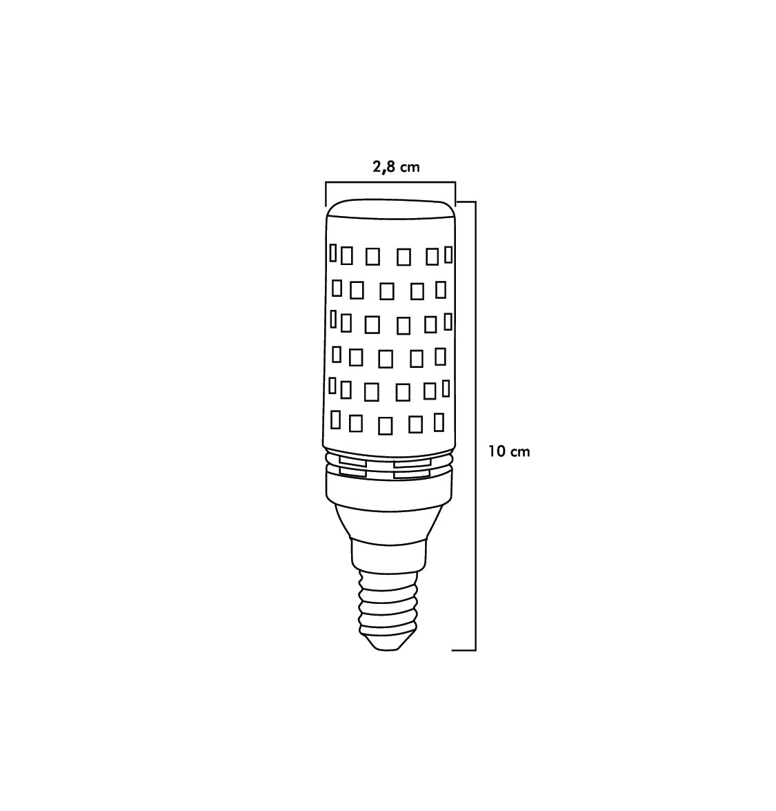Mısır Şeffaf 10W Üç Renkli E14 LED Ampul ERD-306