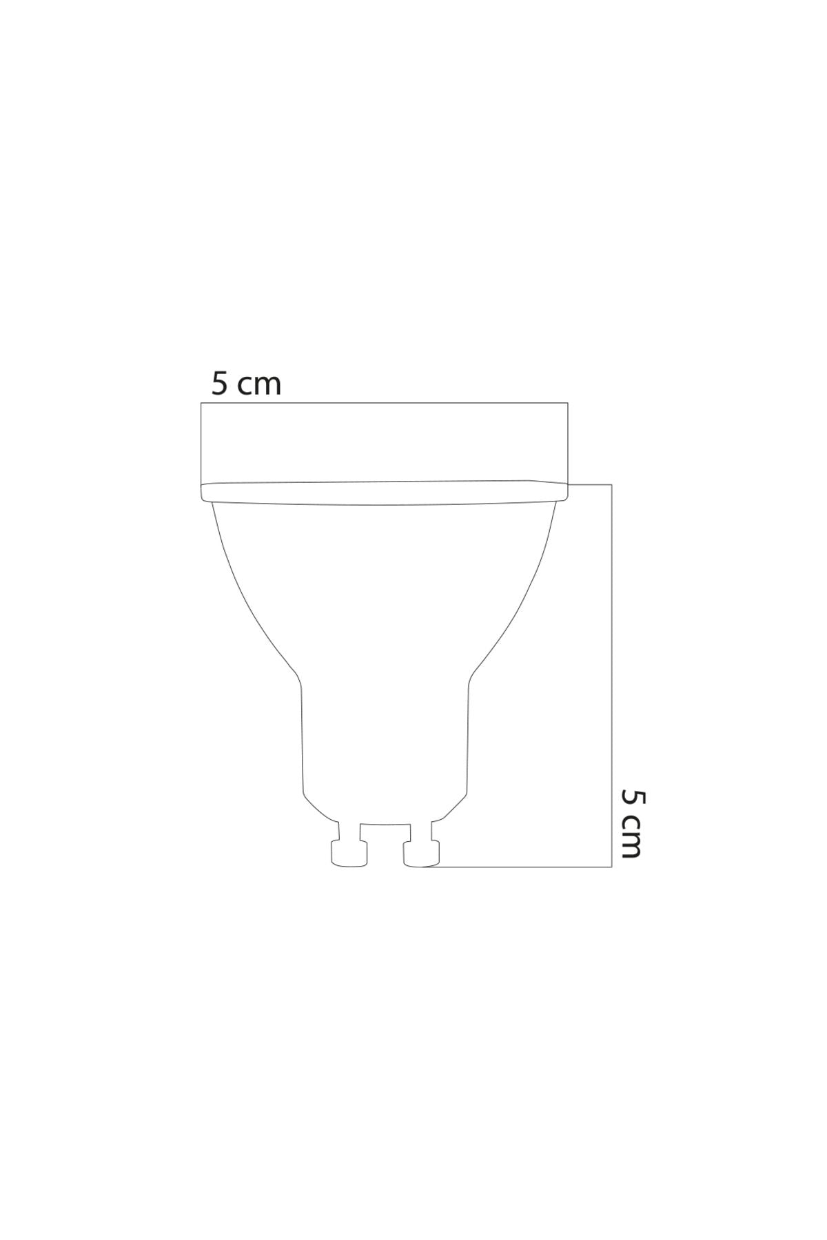 Heka GU10 220V 6W 3000k Cob LED Ampul 10'lu ERD-284