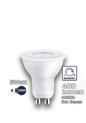 GU10 220V 6W 4000K COB LED AMPUL ERD-285 - Aydınlatmacıyız