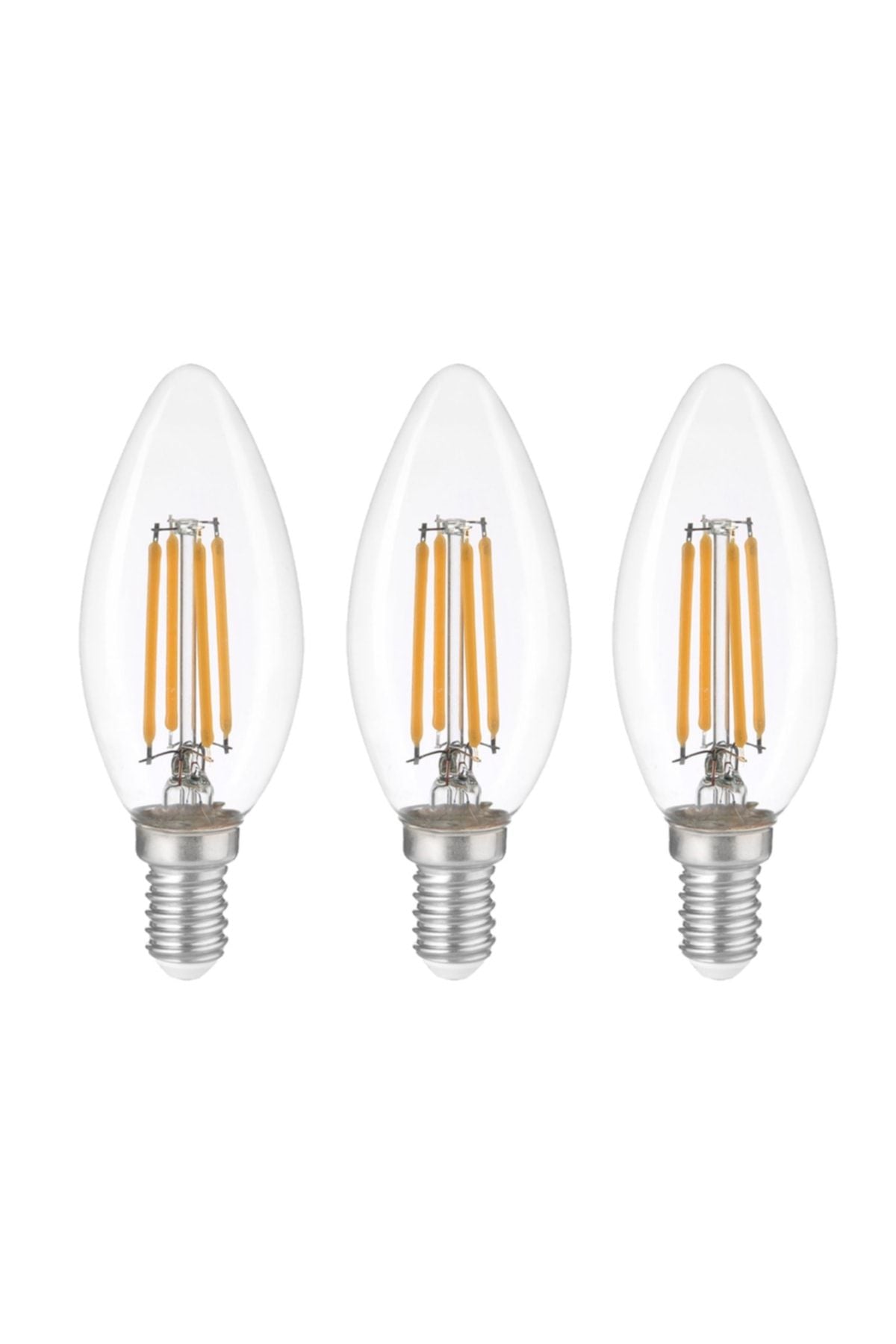 Heka Rustik LED Ampul 8W 3000K E14 (Gün Işığı) 3'lü ERD-35