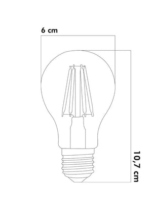 Heka Bal Cam Led Ampul 6W 2500K E27 (Gün Işığı) ERD-37 - Aydınlatmacıyız