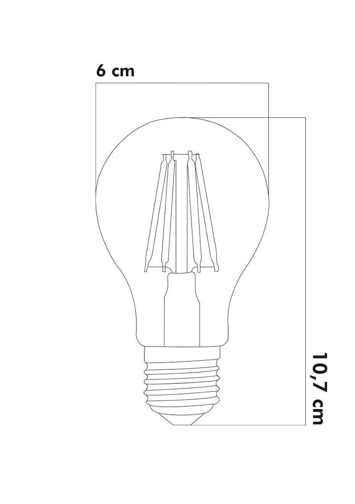 Heka Bal Cam Led Ampul 6W 2500K E27 (Gün Işığı) ERD-37 - Aydınlatmacıyız