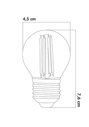 Heka Led Ampul 6W 2500K E27 (Gün Işığı) ERD-43 - Aydınlatmacıyız