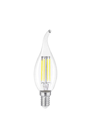 Heka Led Filament Rustik Ampul Kıvrık Uç 6W E14 6500K Beyaz Işık ERD-94 - Aydınlatmacıyız
