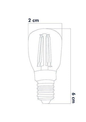 Heka Led Rustik Ampul E14 C7 Ampul 2W 2700K Gün Işığı ERD-69 - Aydınlatmacıyız
