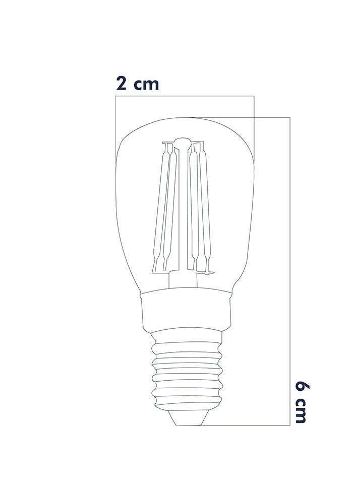 Heka Led Rustik Ampul E14 C7 Ampul 2W 2700K Gün Işığı ERD-69 - Aydınlatmacıyız