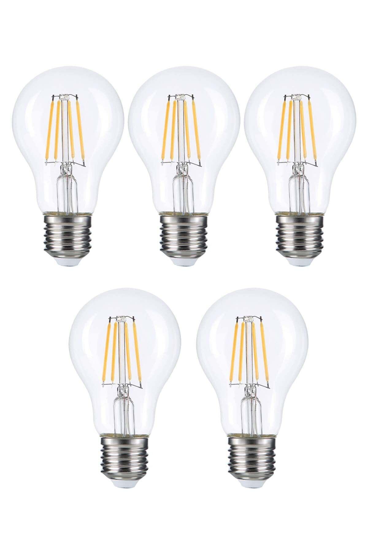 Heka Led Rustik Ampul E27 6W 3000K Gün Işığı 5'li ERD-95 - Aydınlatmacıyız