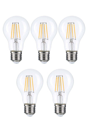 Heka Led Rustik Ampul E27 6W 3000K Gün Işığı 5'li ERD-95 - Aydınlatmacıyız