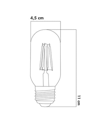 Heka Rustik Led Ampul 6W 2500K E27 Gün Işığı ERD-45 - Aydınlatmacıyız