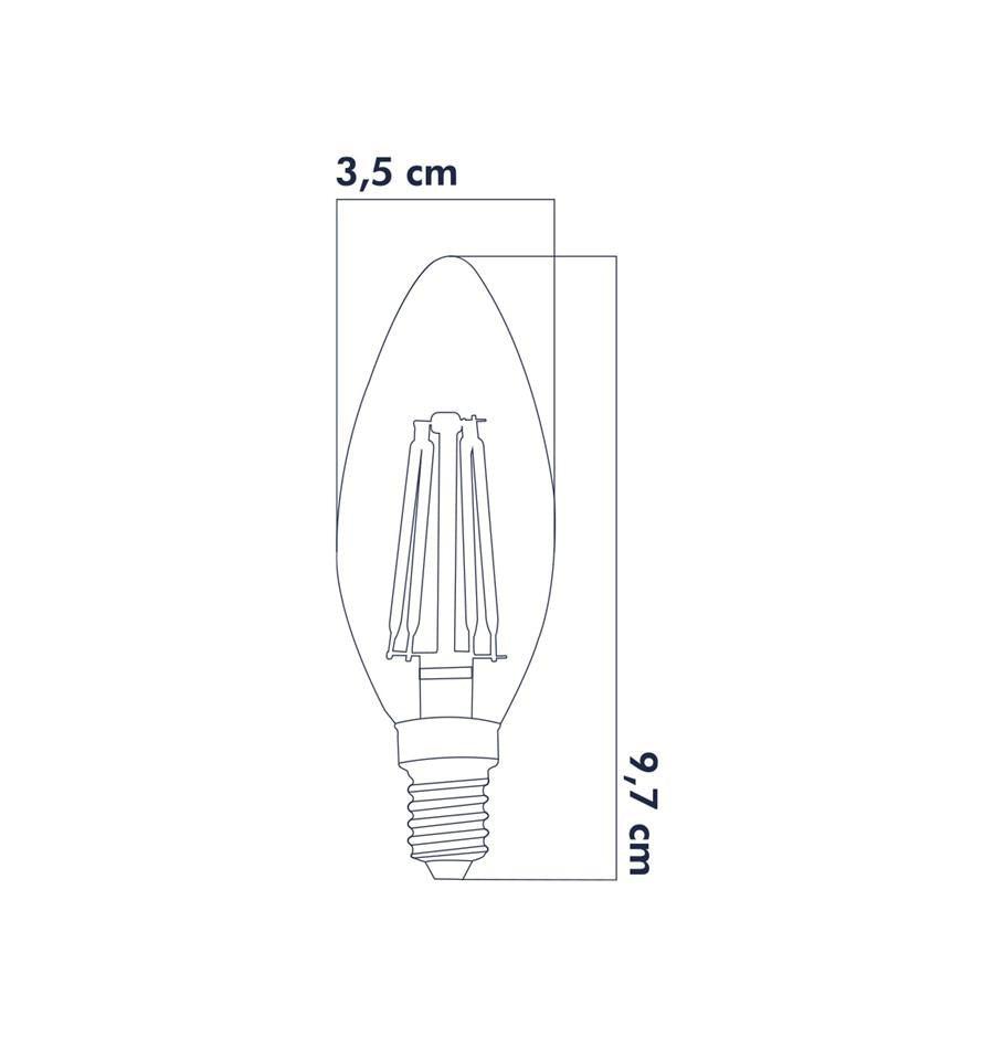 Heka Rustik Led Ampul 8W 3000K E14 (Gün Işığı) ERD-35 - Aydınlatmacıyız