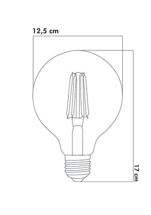 Heka Rustik Led Ampul E27 6W 2500K Gün Işığı ERD-39 - Aydınlatmacıyız