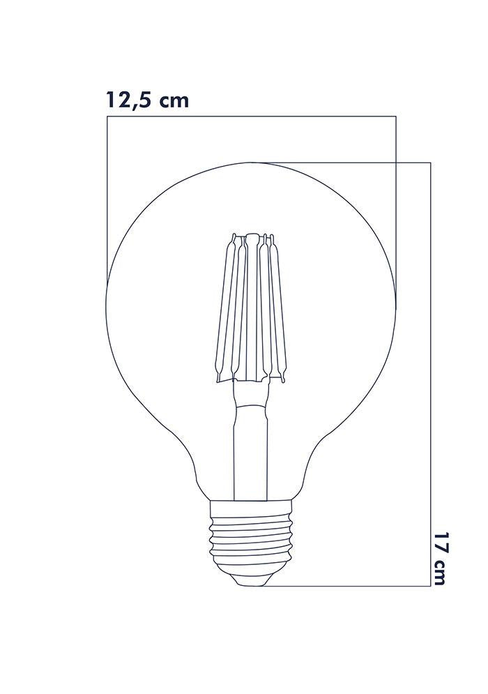Heka Rustik Led Ampul E27 6W 2500K Gün Işığı ERD-39 - Aydınlatmacıyız