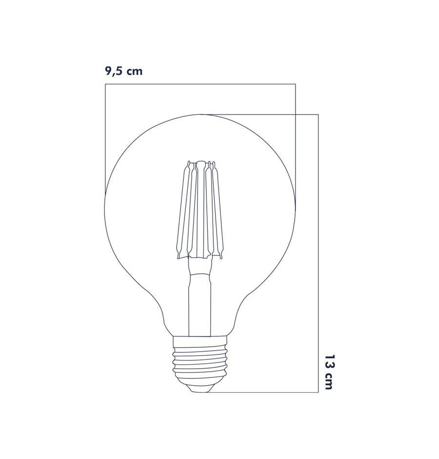 Heka Rustik Led Ampul E27 G95 6W 2700K Gün Işığı ERD-88 - Aydınlatmacıyız
