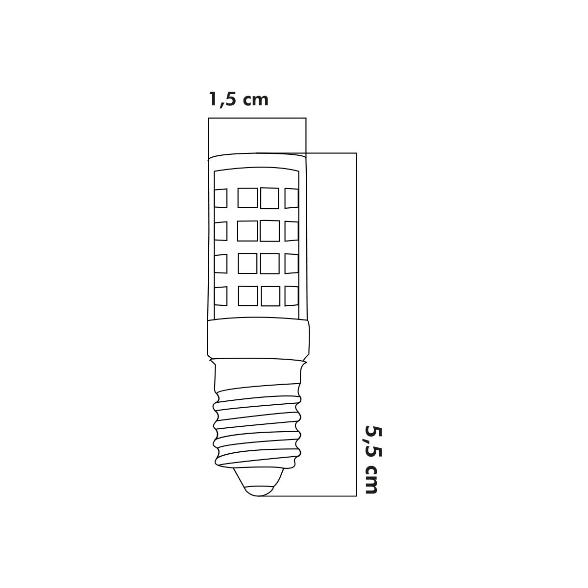 Led Ampul 5W 3000K E14 (Gün Işığı) 3'lü ERD-217