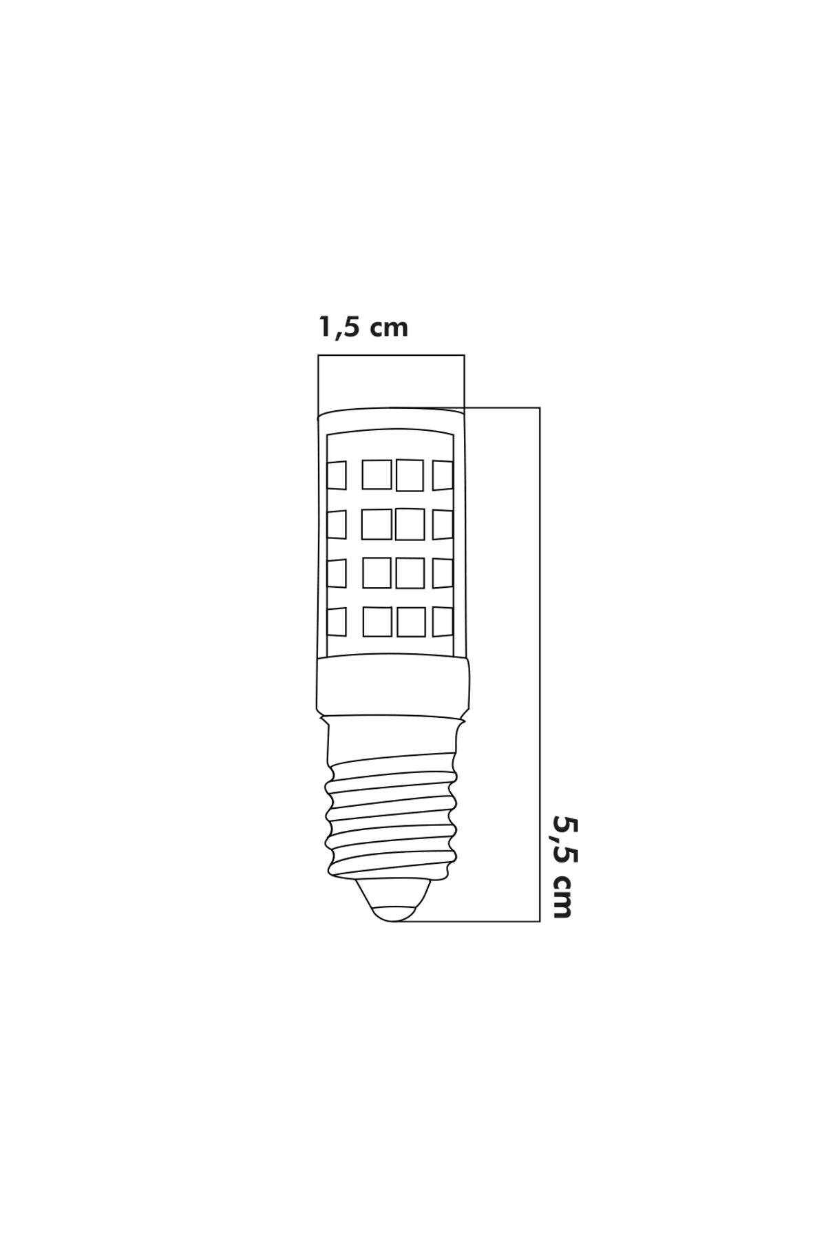 Led Ampul 5W 3000K E14 (Gün Işığı) 5'li ERD-217