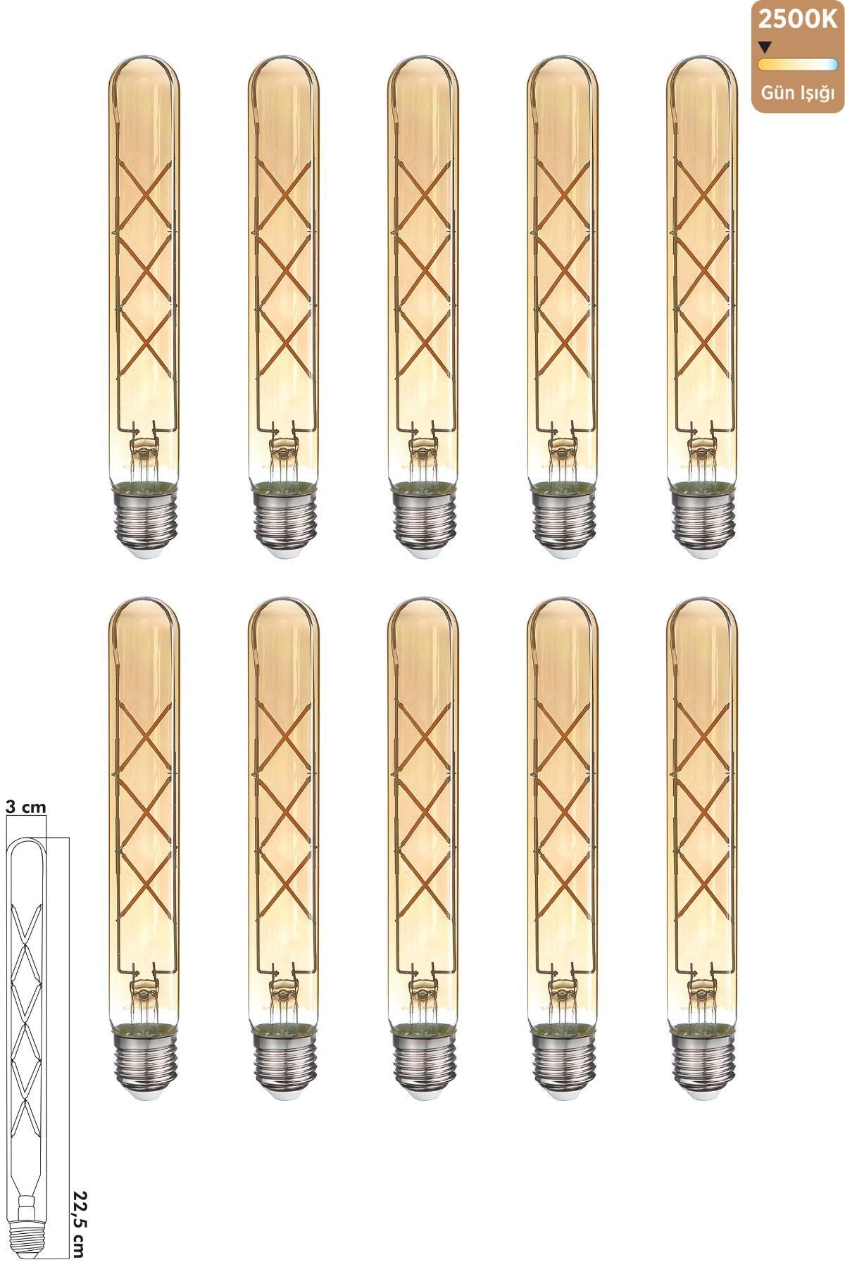 Heka LED Ampul 6W 2500K E27 (Gün Işığı) 10'lu ERD-33
