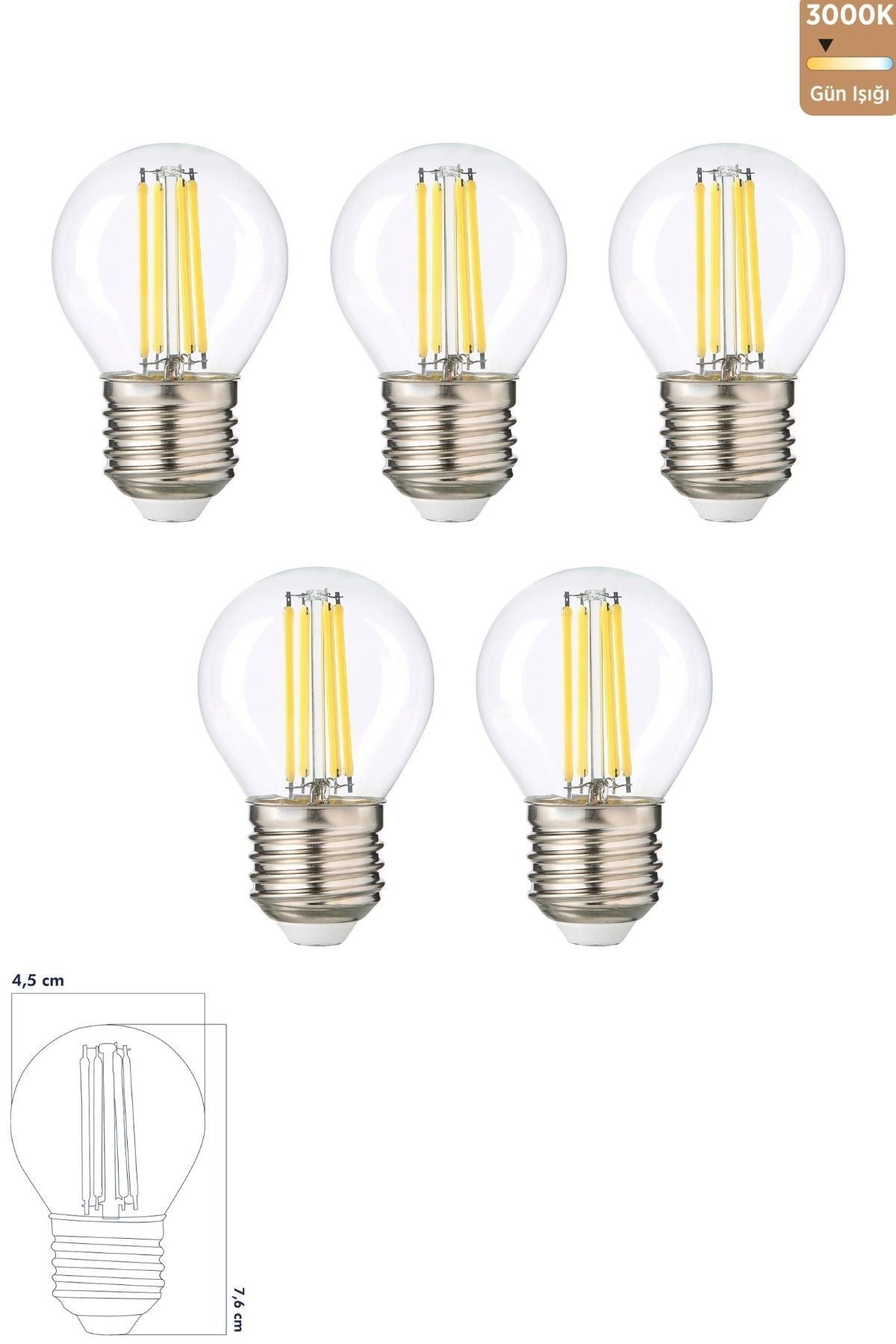 Led Ampul 6W 3000K E27 (Gün Işığı) 5'li ERD-42