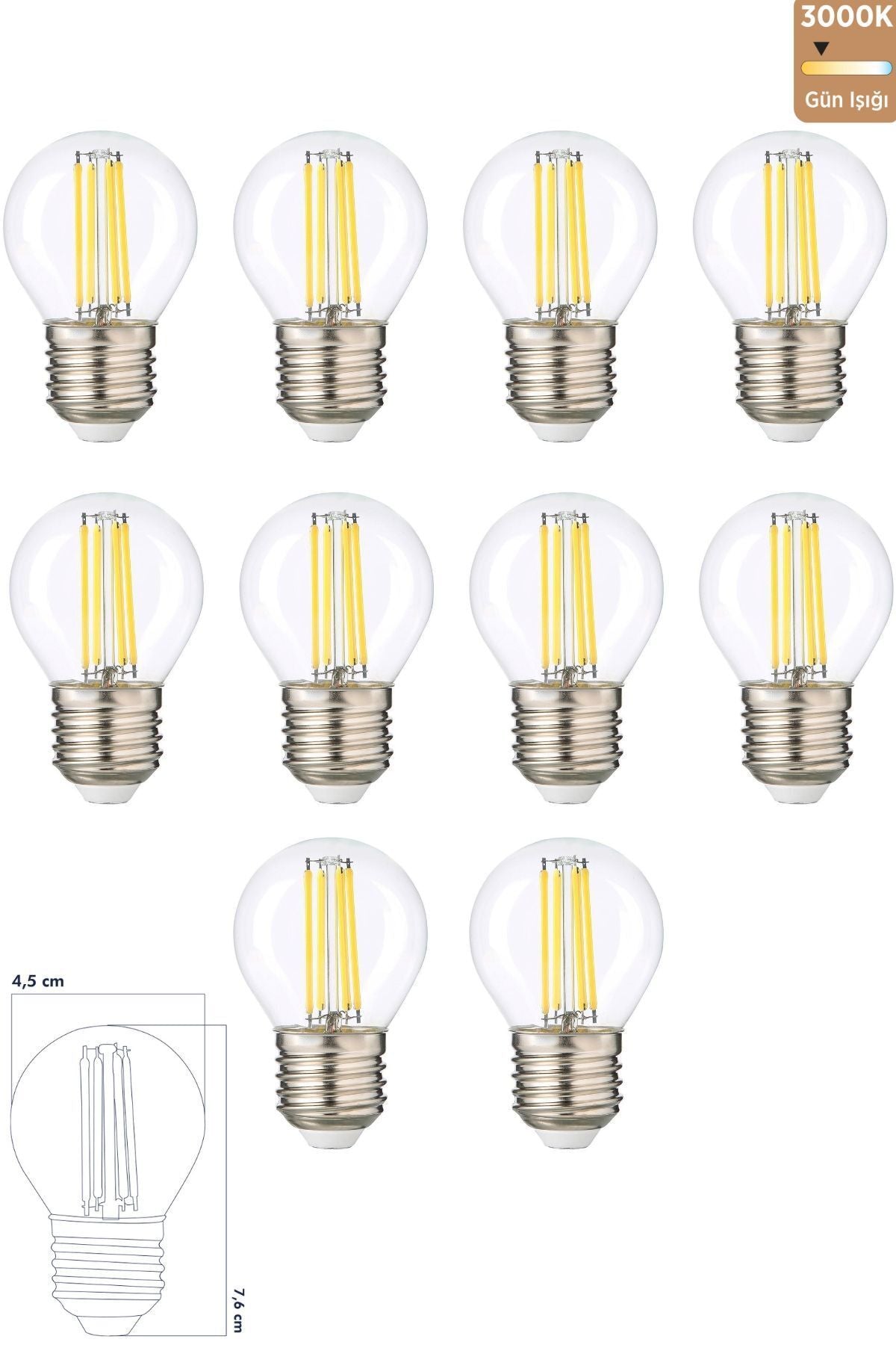 Led Ampul 6W 3000K E27 (Gün Işığı) 10'lu ERD-42