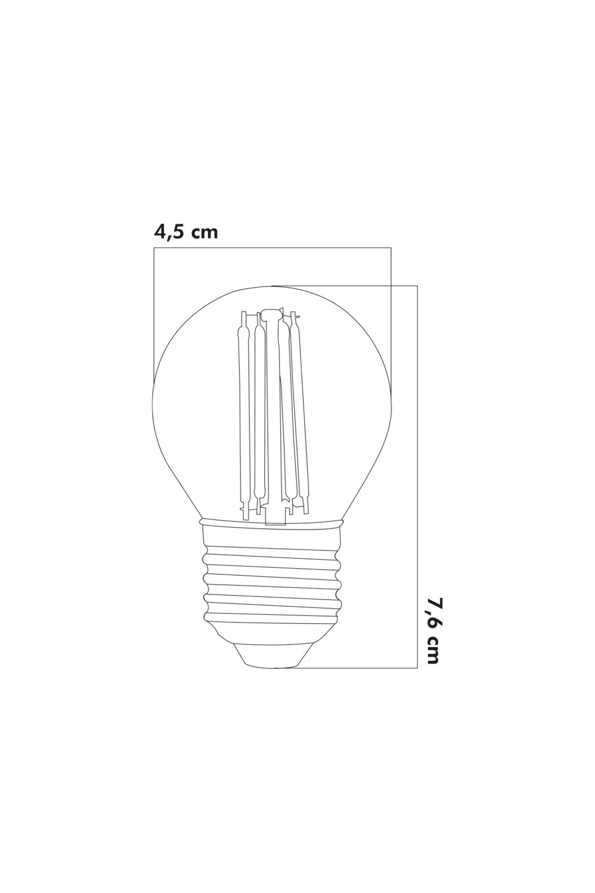 Led Ampul 6W 3000K E27 (Gün Işığı) 10'lu ERD-42