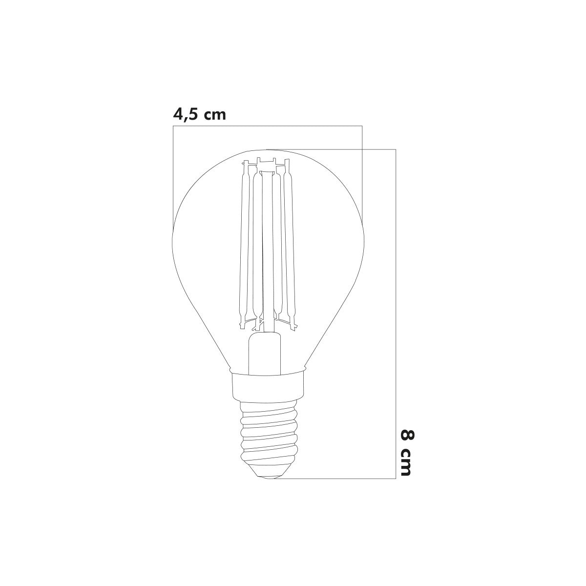 Led Ampul 6W E14 3000K Gün Işığı 3'lü ERD-44