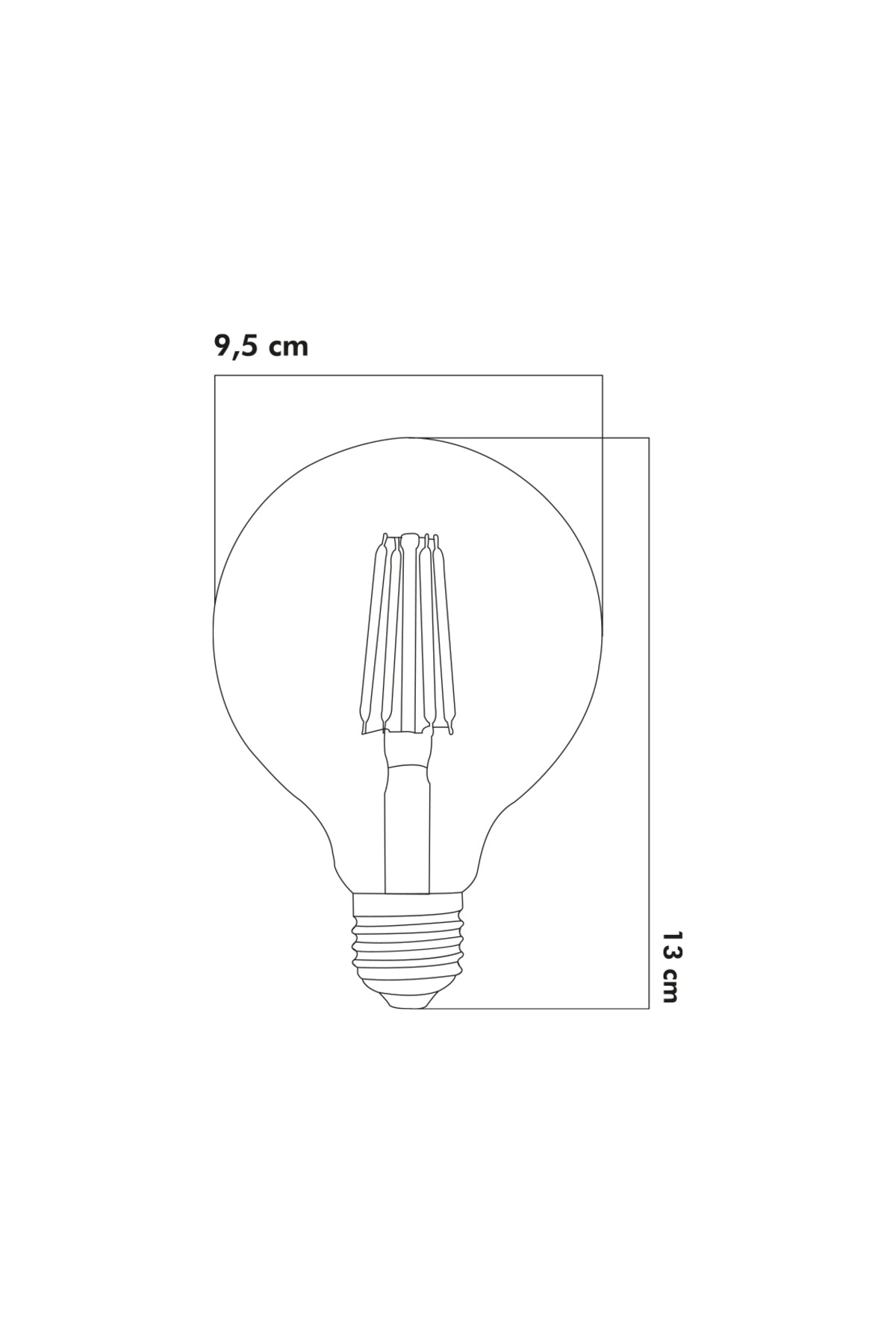 Led Ampul E27 9W 3000K Gün Işığı 5'li ERD-232