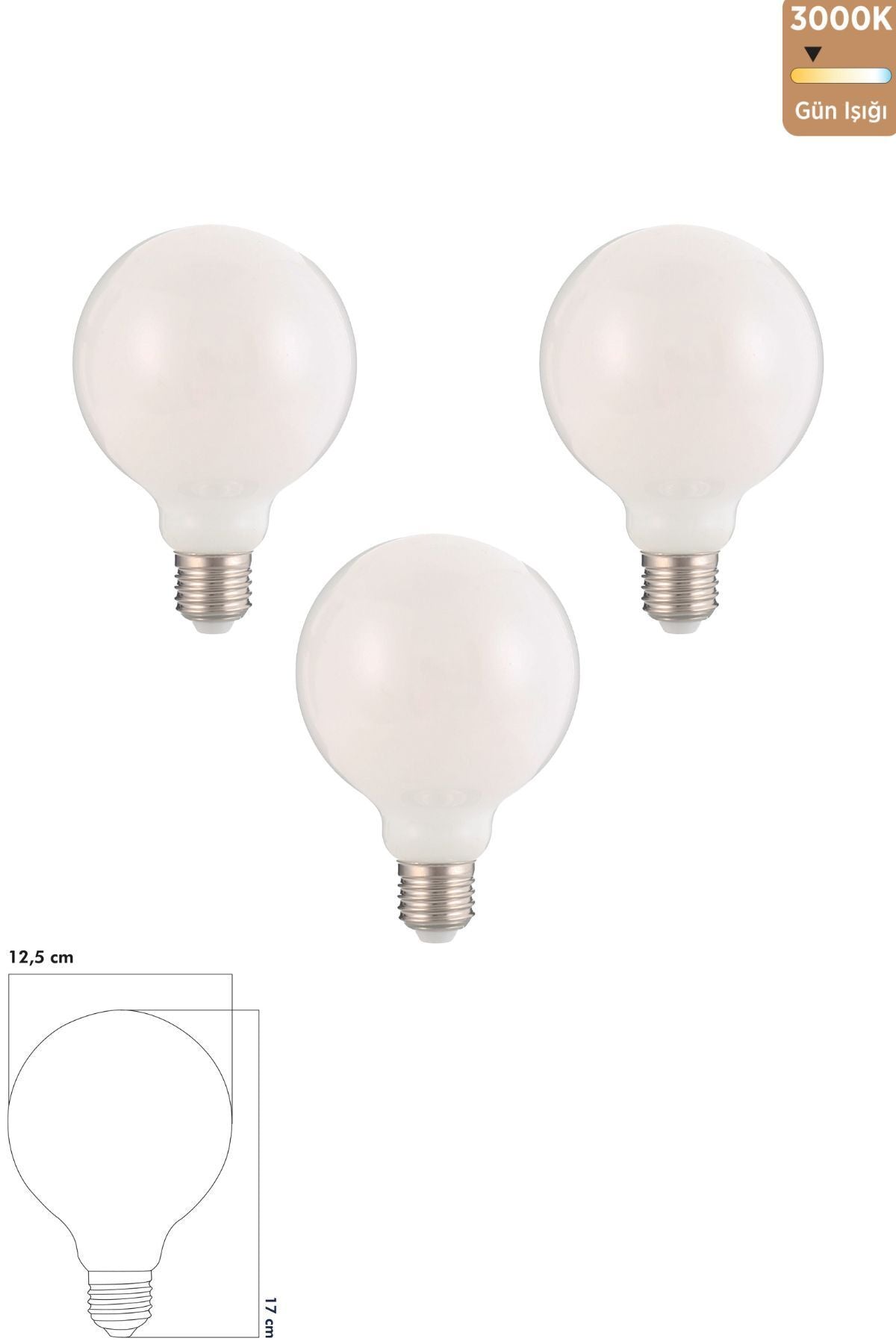 Heka LED Ampul E27 9W 3000K Gün Işığı 3'lü ERD-233