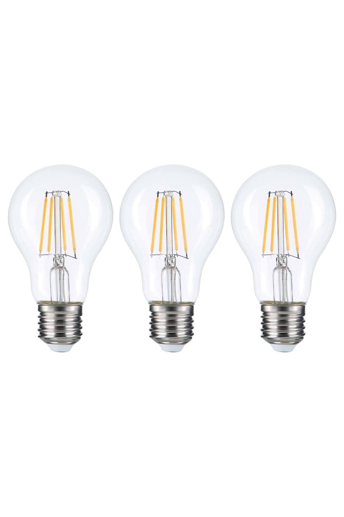 Heka Led Rustik Ampul E27 6W 3000K Gün Işığı 3'lü ERD-95 - Aydınlatmacıyız
