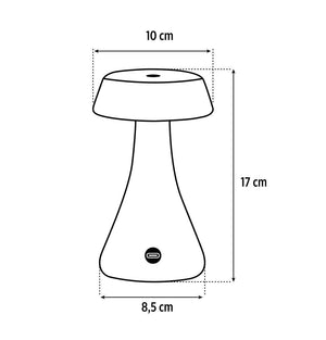 MORCHELLA ŞARJLI MAVİ MANTAR MASA LAMBASI - Aydınlatmacıyız