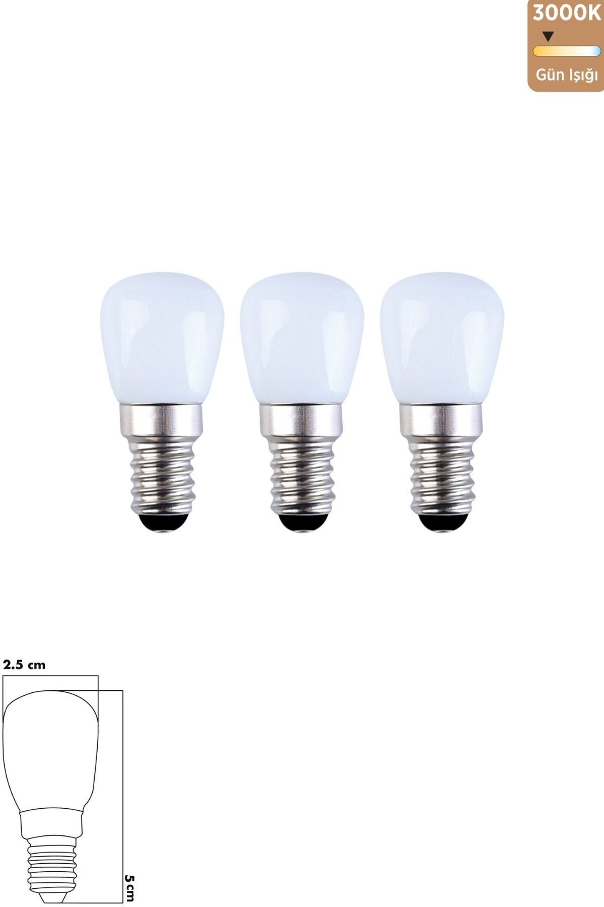 Heka Opal Cam 2 W 3000K E14 LED Ampul 3'lü ERD-290