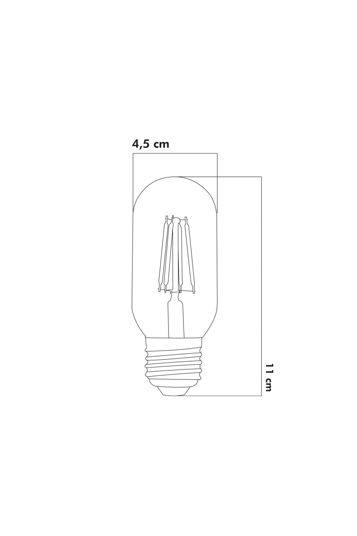 Heka Rustik LED Ampul 6W 2500K E27 Gün Işığı 10'lu ERD-45