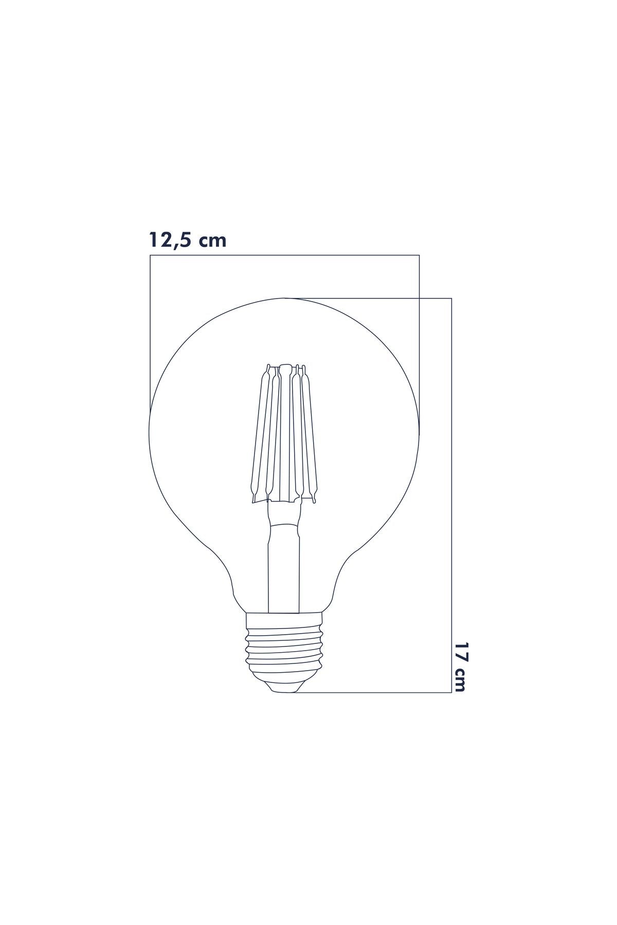 Heka Rustik LED Ampul E27 6W 2500K Gün Işığı 5'li ERD-39