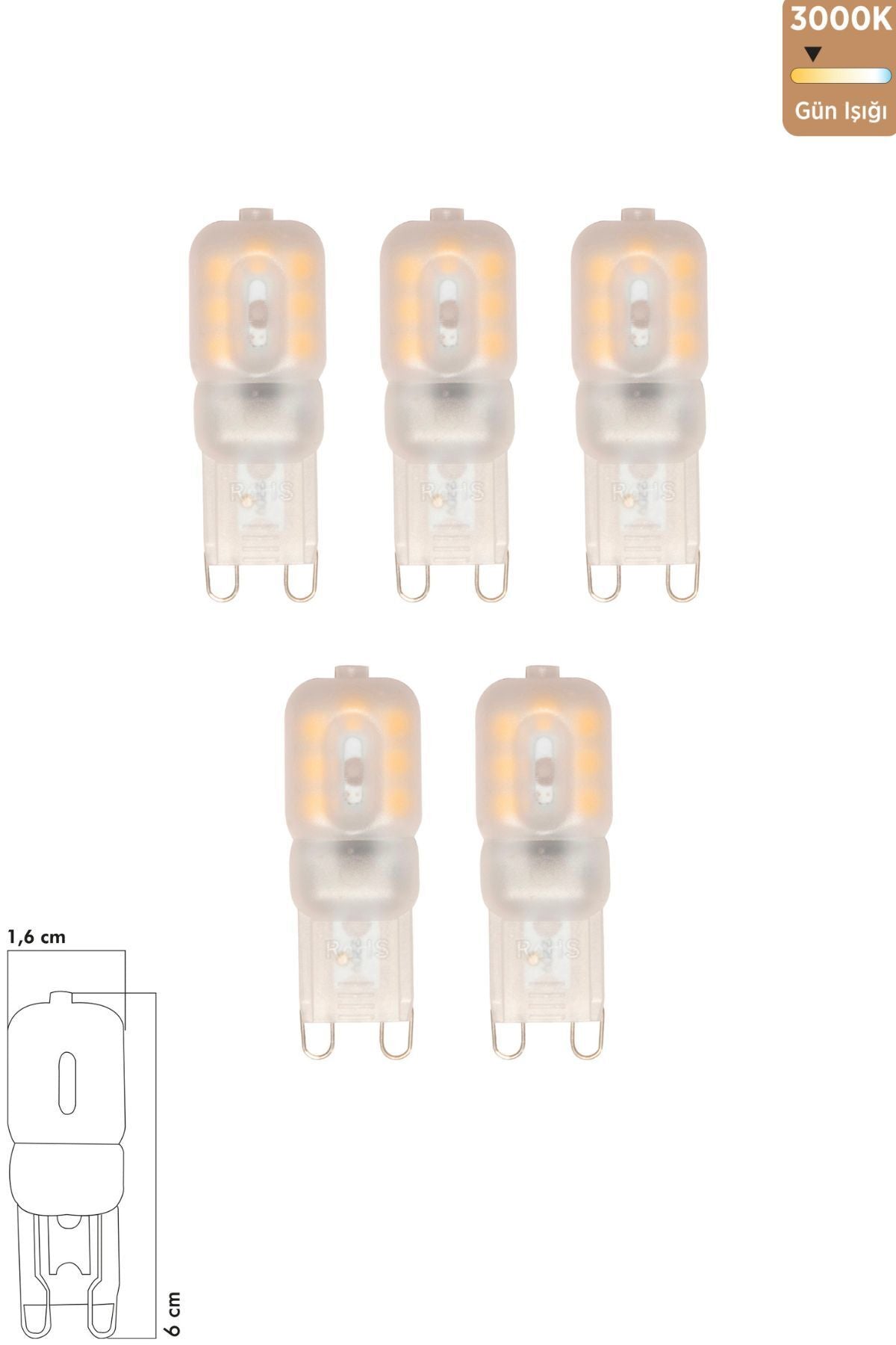 Heka Smd LED Ampul G9 3W 3000k Gün Işığı 5'li ERD-263