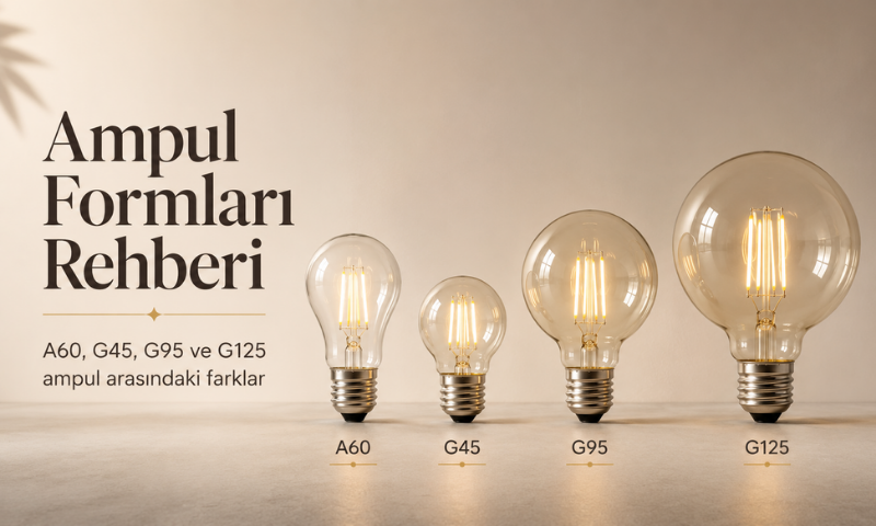 A60, G45, G95 ve G125 Ampul Arasındaki Fark Nedir?