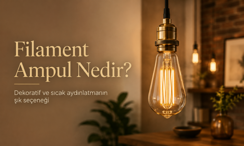 Filament Ampul Nedir? LED Filament Ampuller Nerelerde Kullanılır?