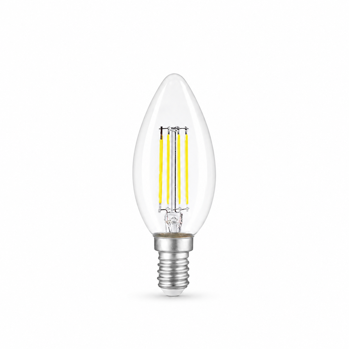Heka C35 Şeffaf Cam Rustik LED Ampul 6W E14 6500K Beyaz Işık ERD-93