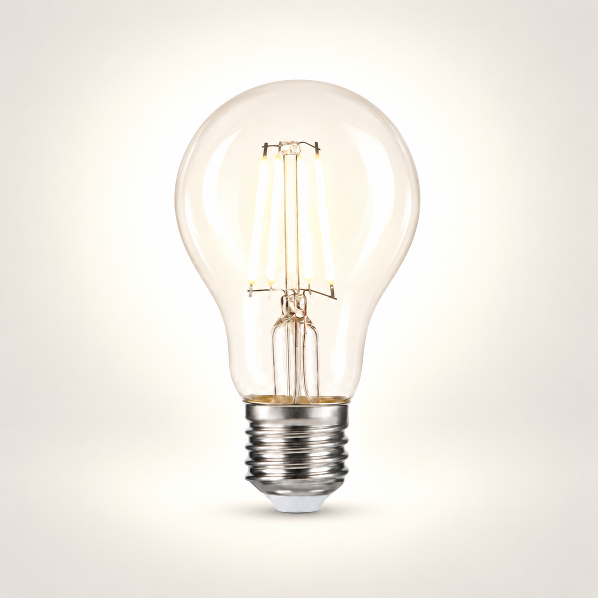 Heka A60 Şeffaf Cam Filament LED Ampul 7W E27 4000K Ilık Beyaz ERD-311