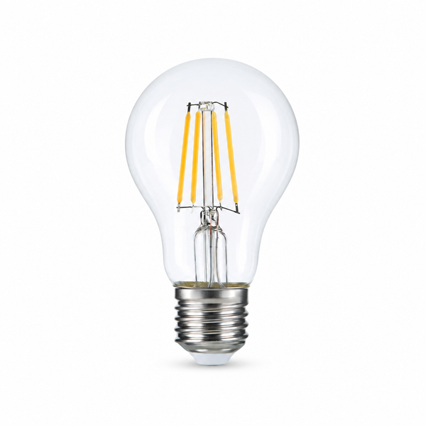 Heka A60 Şeffaf Cam Filament LED Ampul 7W E27 4000K Ilık Beyaz ERD-311