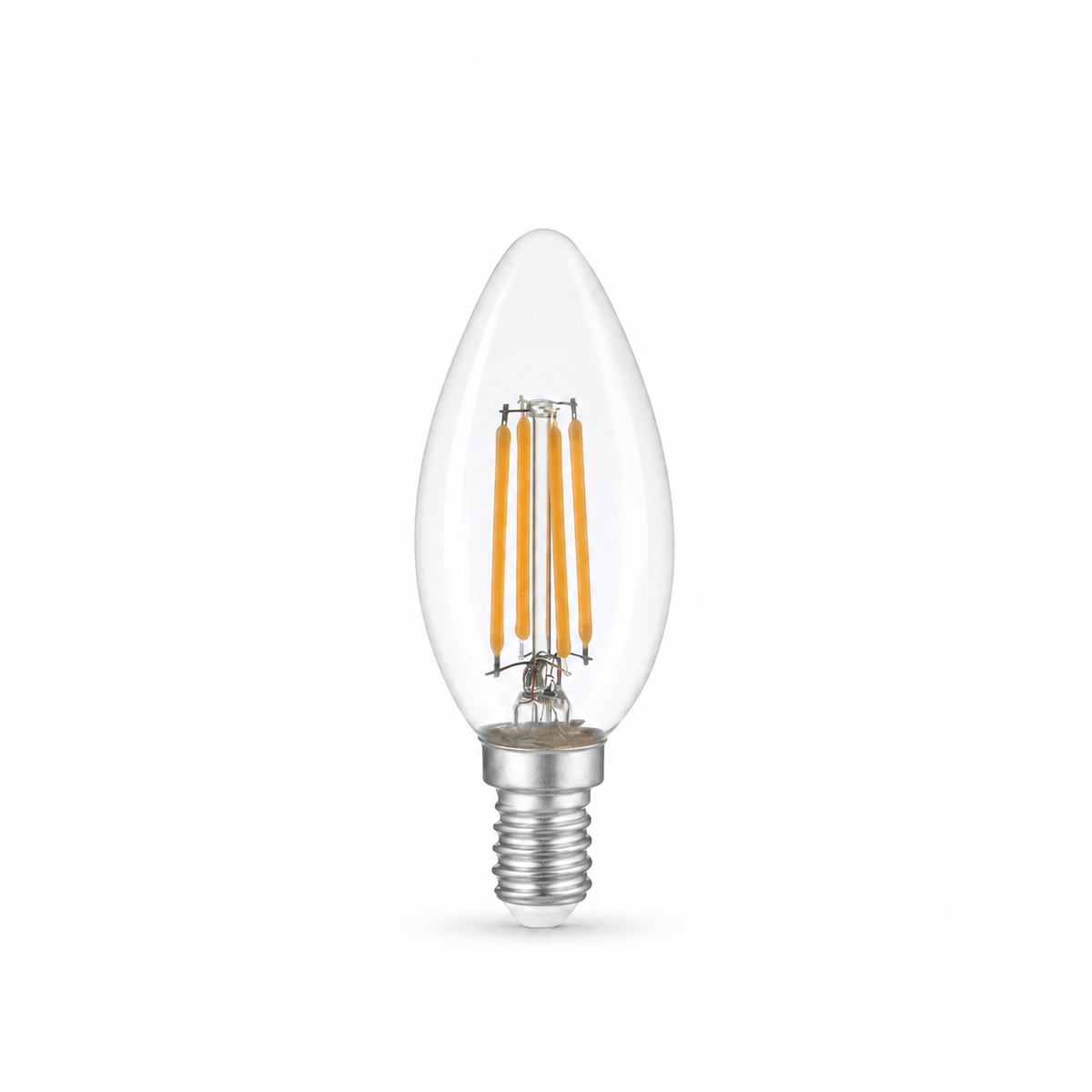 Heka C35 Şeffaf Cam Rustik LED Ampul 8W E14 3000K Gün Işığı ERD-35