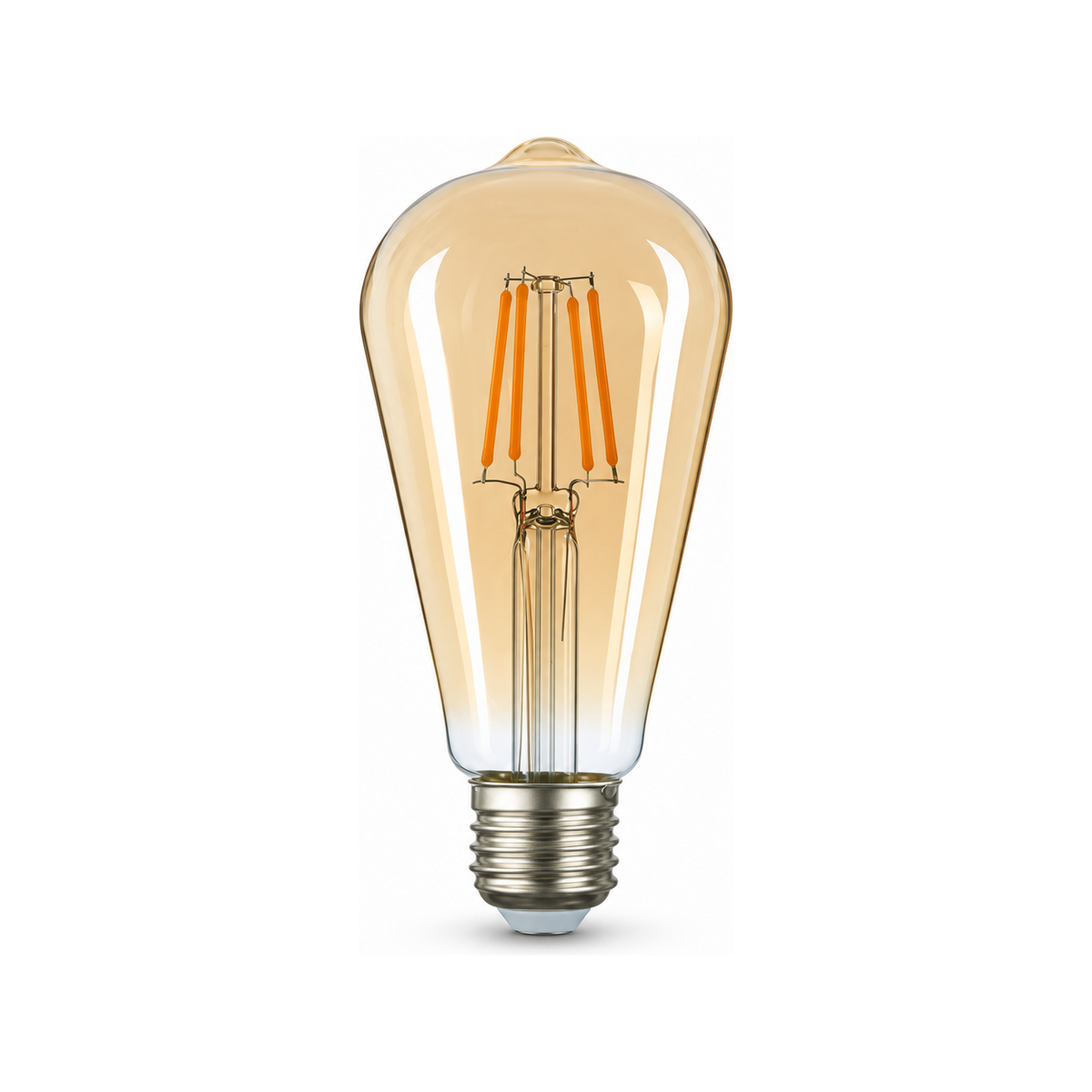 Heka ST64 Bal Cam LED Ampul 7W E27 2500K Sarı Işık ERD-321