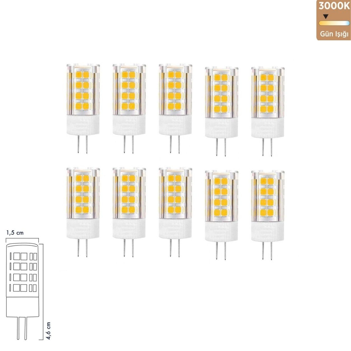 Heka Smd LED Ampul 5W G4 3000K Gün Işığı ERD-267 (10'lu Paket)