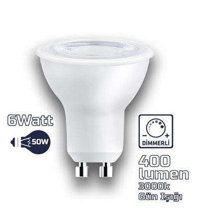 GU10 220V 6W 3000K COB LED AMPUL ERD-284 - Aydınlatmacıyız