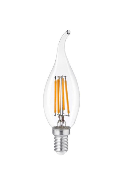 HEKA T35 Şeffaf Cam Kıvrık LED Ampul 6W E14 3000K Gün Işığı ERD-309