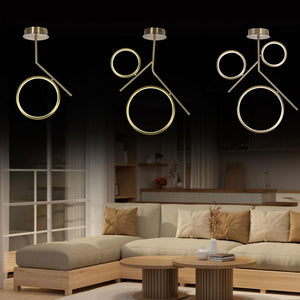 Kula Çember Eskitme Üçlü Led Sarkıt 52cm - Aydınlatmacıyız