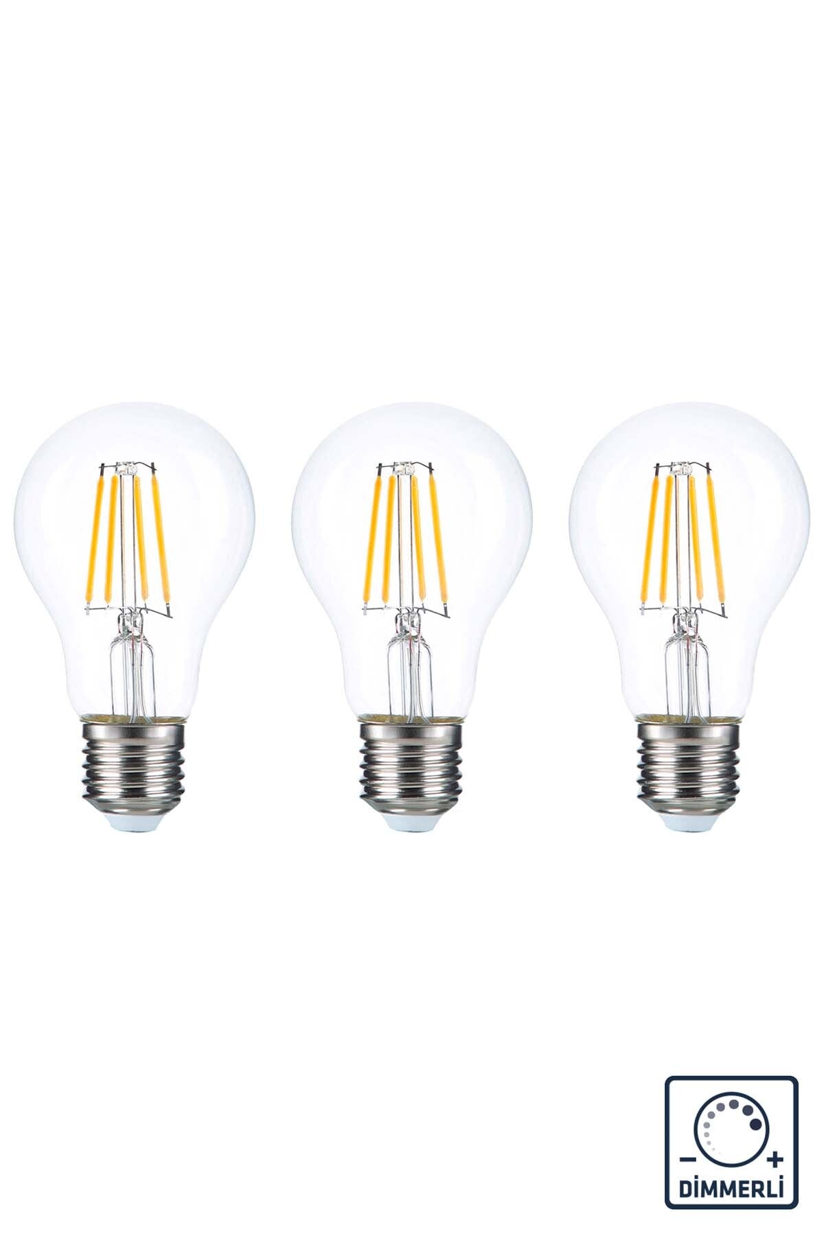 Gün Işığı Şeffaf Cam Led Filament Ampul 4w 3200k E27 3'lü ERD-28